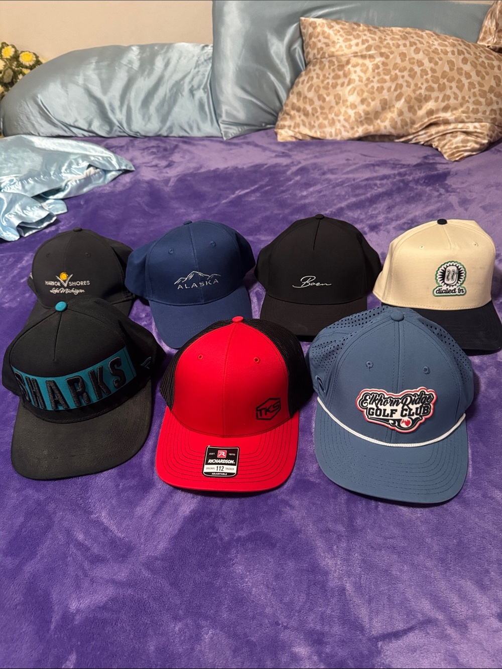 Assorted Men's Baseball Caps - Multi-Color Pack